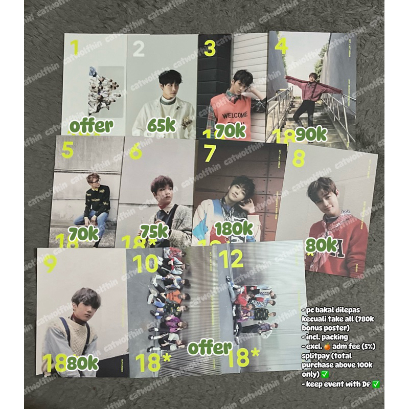 [GANTI JNE/READ DESC] pc nct dream sg18 2018 postcard poster mark renjun haechan jaemin jeno chenle 