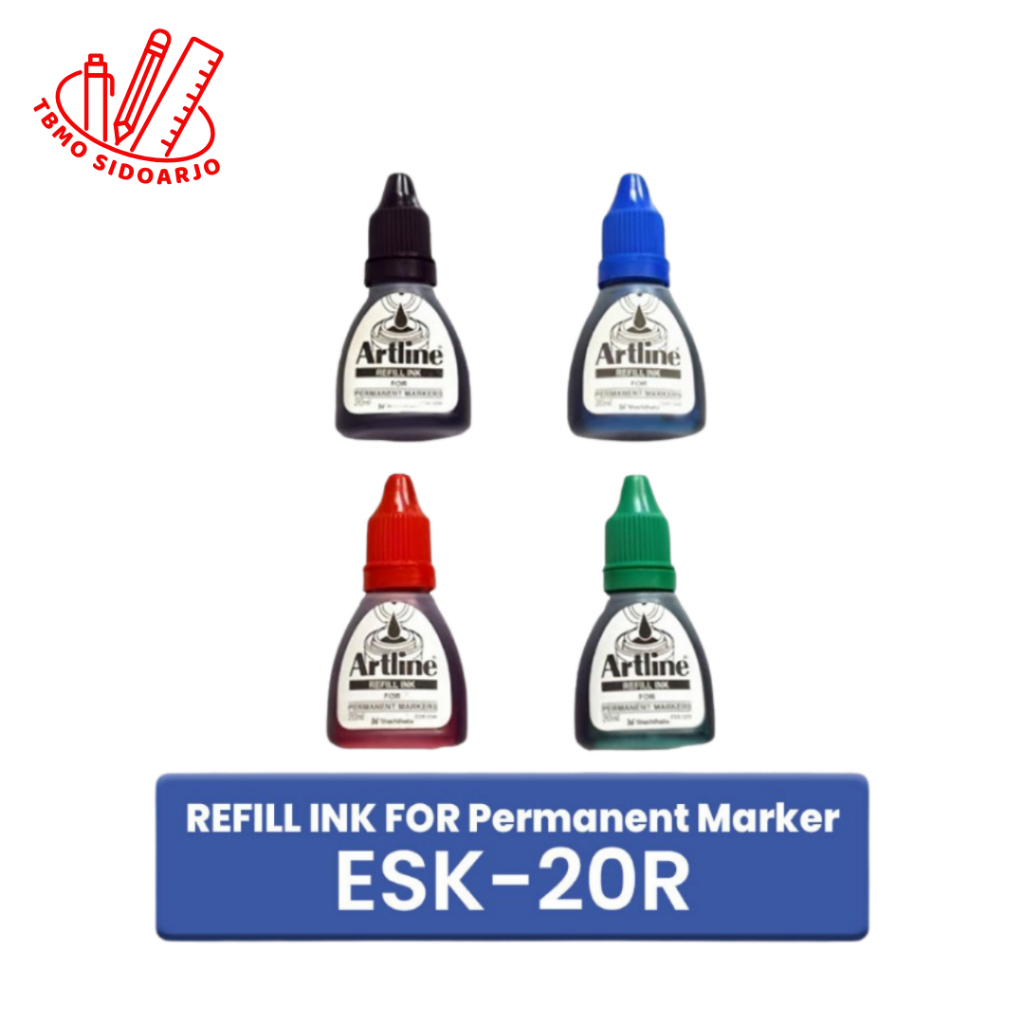 

TBMO Artline Refill Spidol Permanent Marker Botol Plastik 20ml ESK-20R