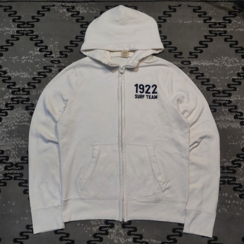 Hoodie Zipper Hollister 1922 Surf Team Second Brand