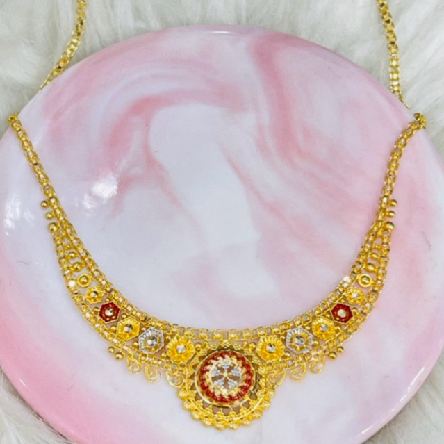 kalung alta variasi dubai simple elegant mewah emas asli kadar 700