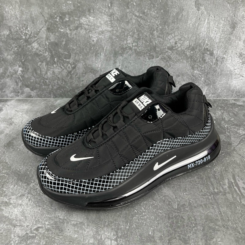 SEPATU SNEAKERS NIKE AIR MAX 720 818 BLACK PRIA