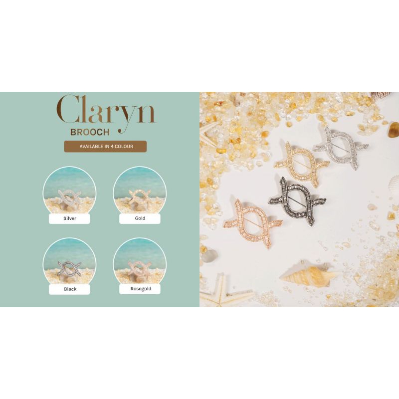 CLARYN BROOCH WEARING KLAMBY