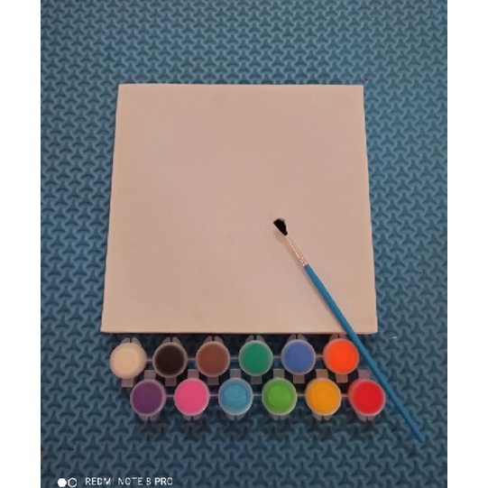 

LIMITLESS kanvas lukisset cat 12 warna 1 kuas painting set