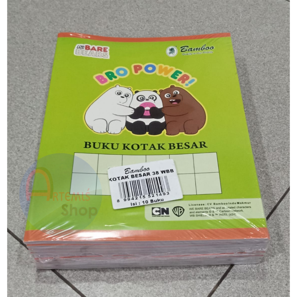 

Buku Kotak Besar / Buku Tulis Mandarin BAMBOO 38 Lembar Isi 10