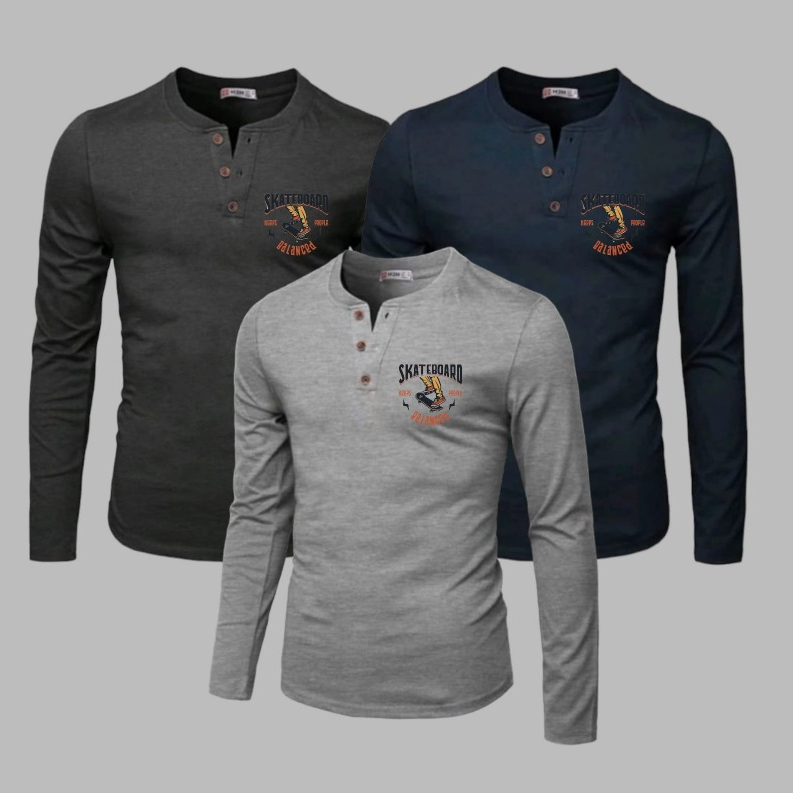 KAOS PRIA KAOS KANCING LENGAN PANJANG KAOS KANCING LENGAN PANJANG TERBARU