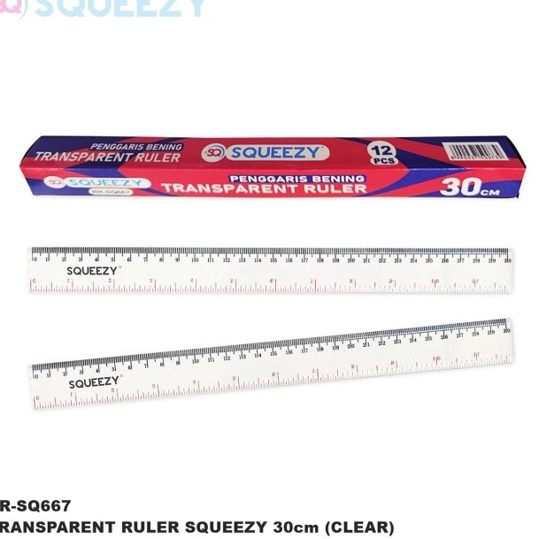 

DAHSYAT Penggaris Clear Transparan Ruler Garisan Fancy 3 cm 1 pak isi 12 pcs
