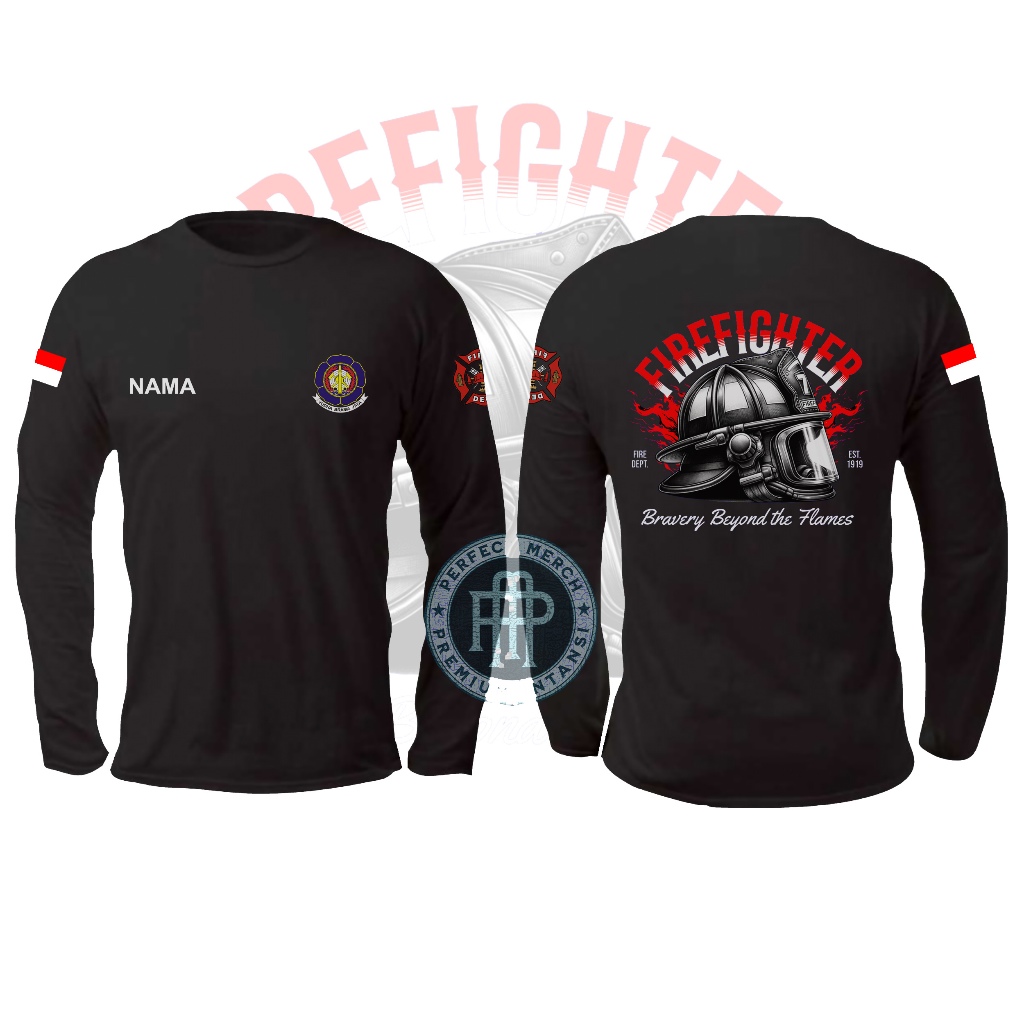 Kaos Fire Fighter Pemadam Kebakaran Fire Fighter