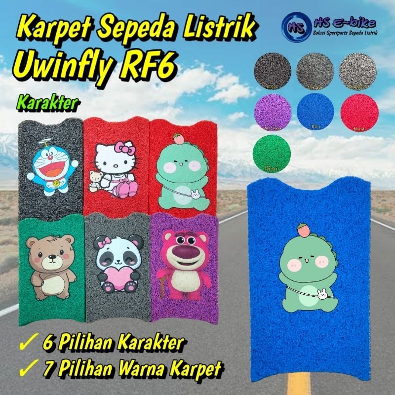 Karpet Sepeda Listrik Karakter Uwinfly RF6