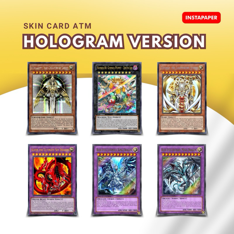 SKIN CARD ATM - YuGiOh Hologram Version
