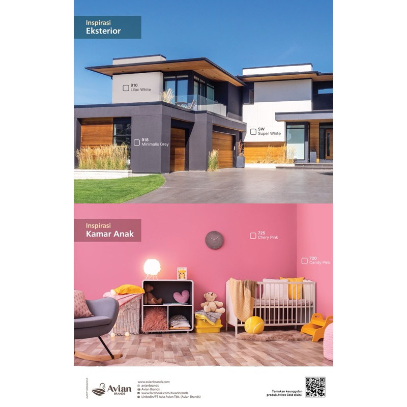 AVITEX Gold Cat Tembok 5Kg Cattembok avian gold eksterior interior pelapis dinding tembok cat papan