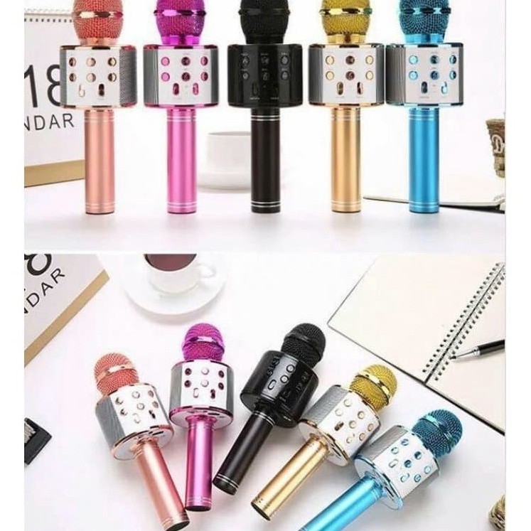 Terbaru Mic Karaoke Mikrofon WSTER Bluetooth Wireless WS858 WS858 Mic Smule
