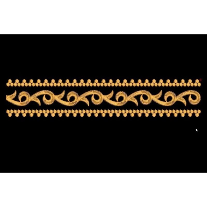 renda bordir motif dayak