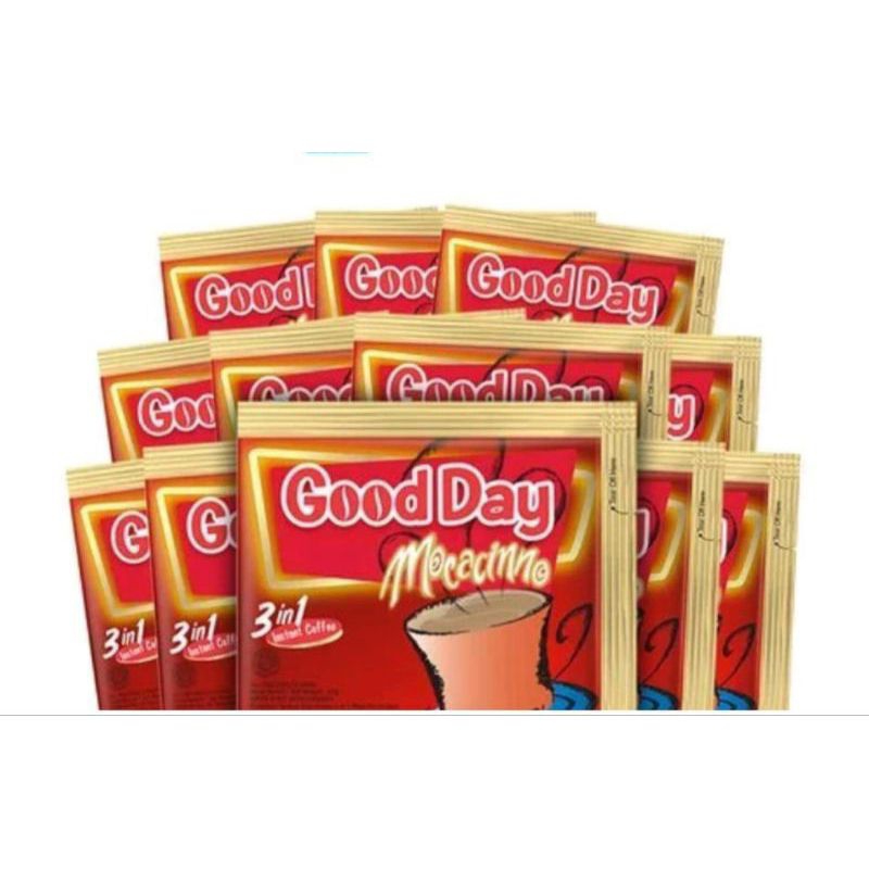 

(10 pcs) Good Day Kopi Instan Mocacino Chochocino Cooliin Vanila Latte Carabian 20 gr x10 pcs