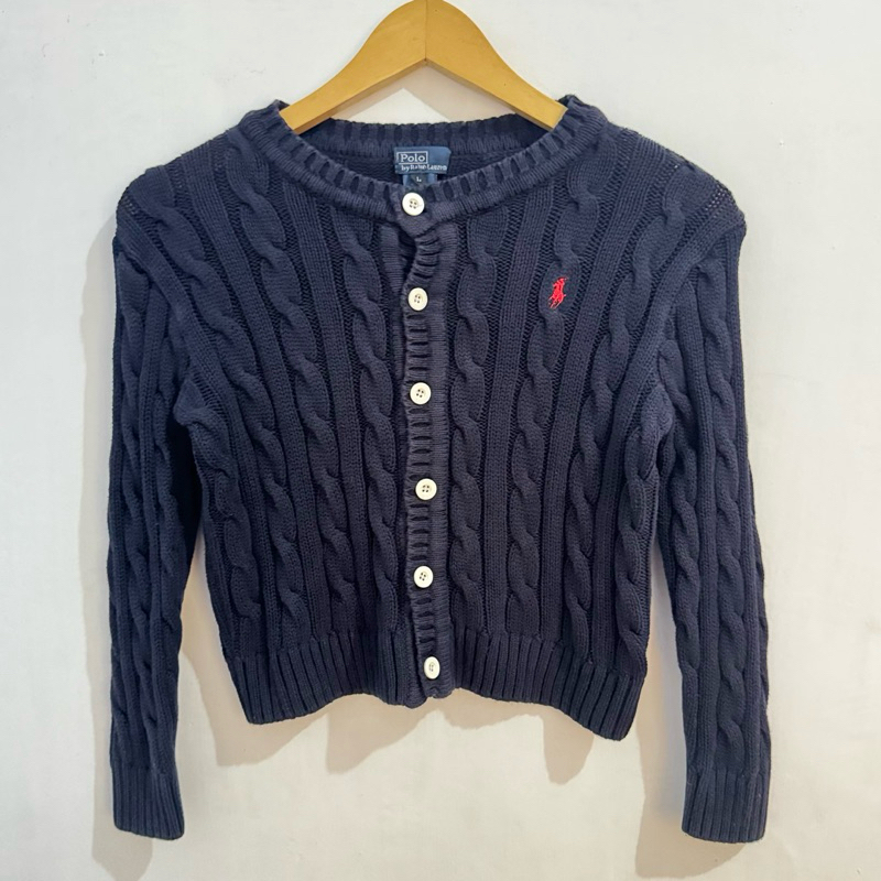 Polo Ralph Lauren Cardigan Cable Kepang Preloved