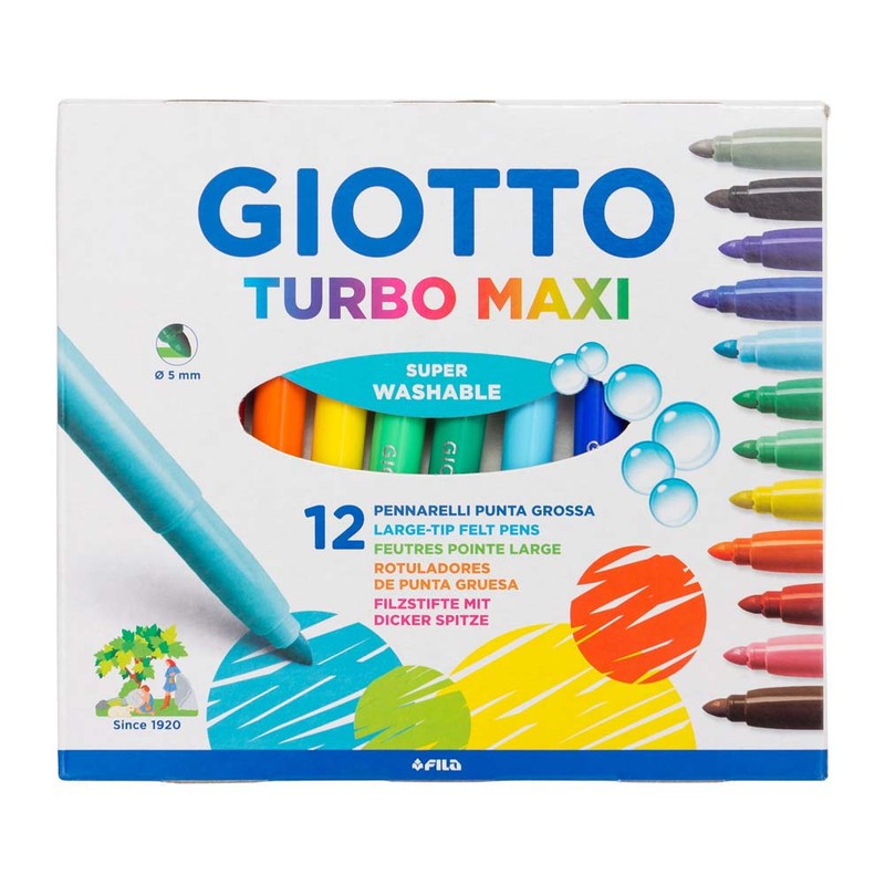 

Giotto Turbo Maxi 12 Colours