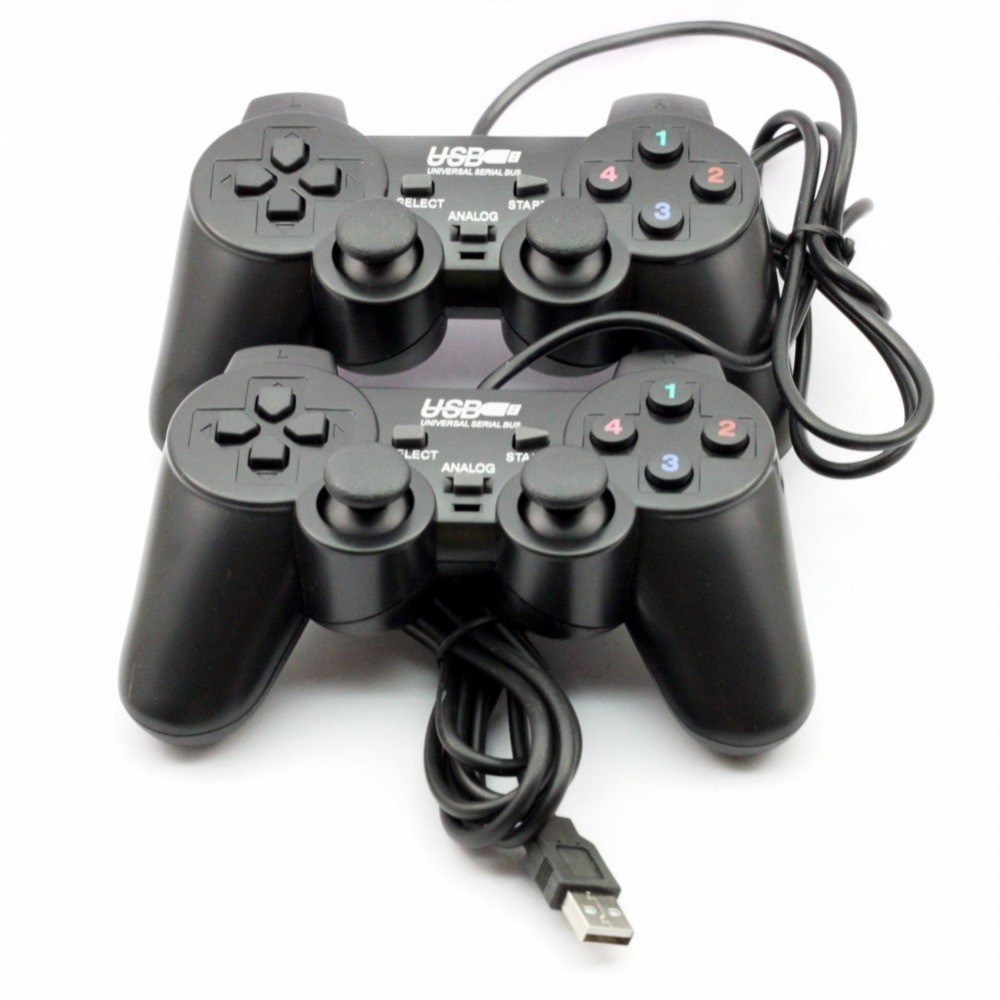Stick USB Double Joystick Double Stick Laptop Gamepad Joystick Double Black USB / Stick PS Laptop PC