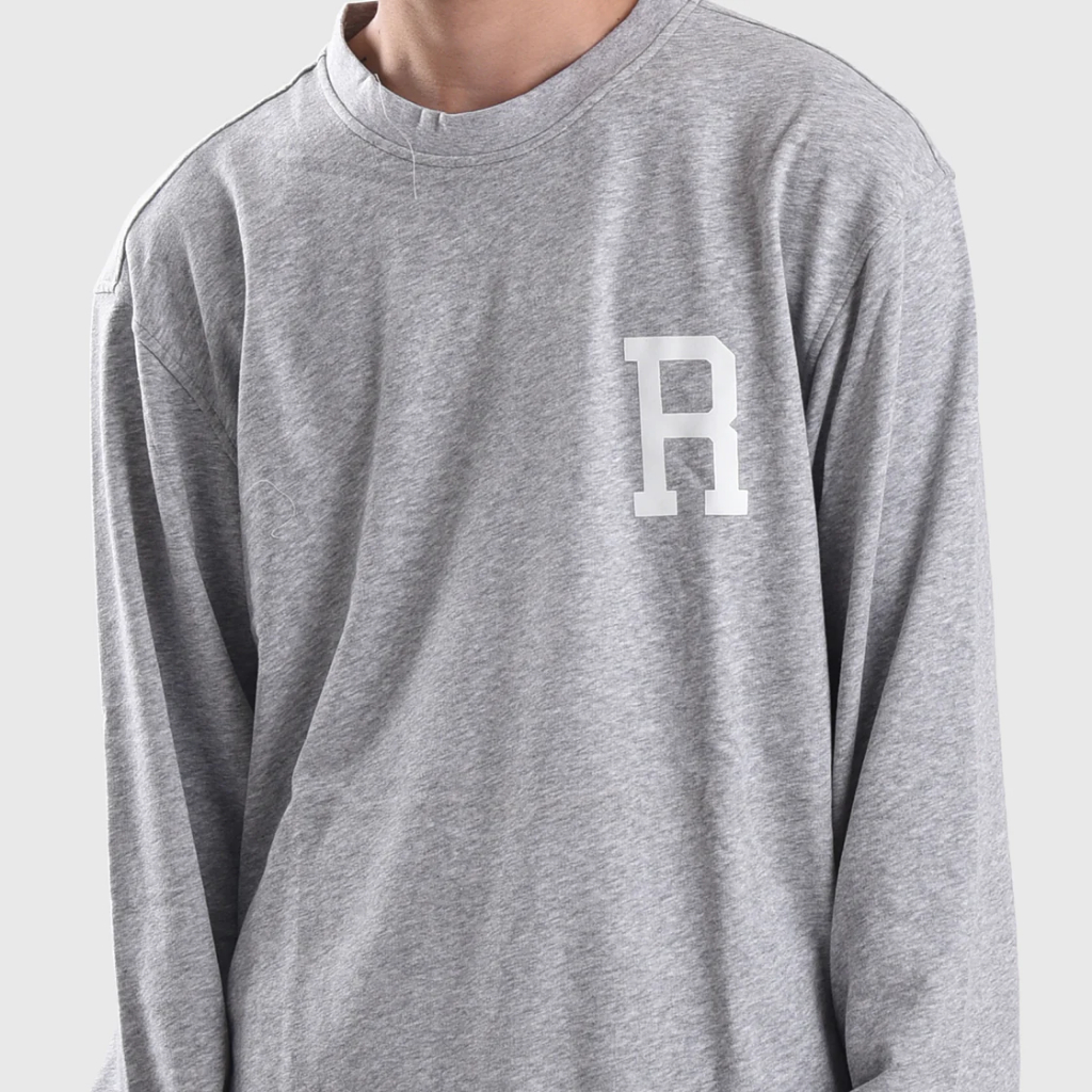 Roughneck CT023 Grey Sig R White Crewneck