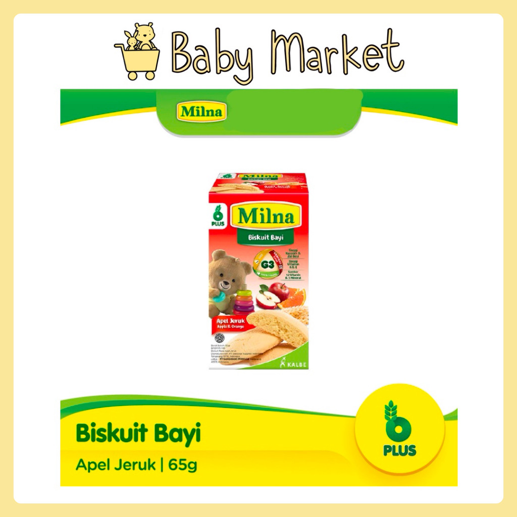 Milna Biskuit Bayi Apel Jeruk 65gr