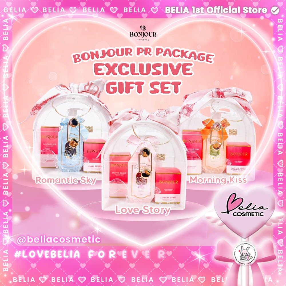 ❤ BELIA ❤ BONJOUR Skincare PR Package Exclusive Gift Set | Body Lotion Serum | Phyto Elixir Serum | 