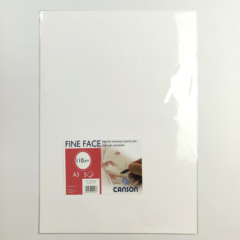 

Canson Fine Face A3 5 Sheet/Pack