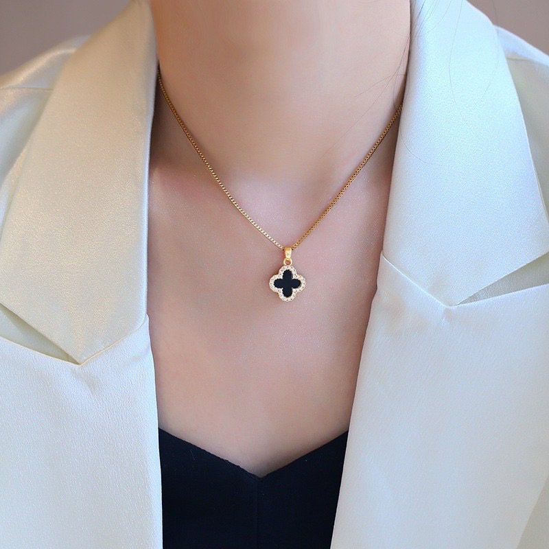 Anandajewelry - Kalung bts titanium bolak balik