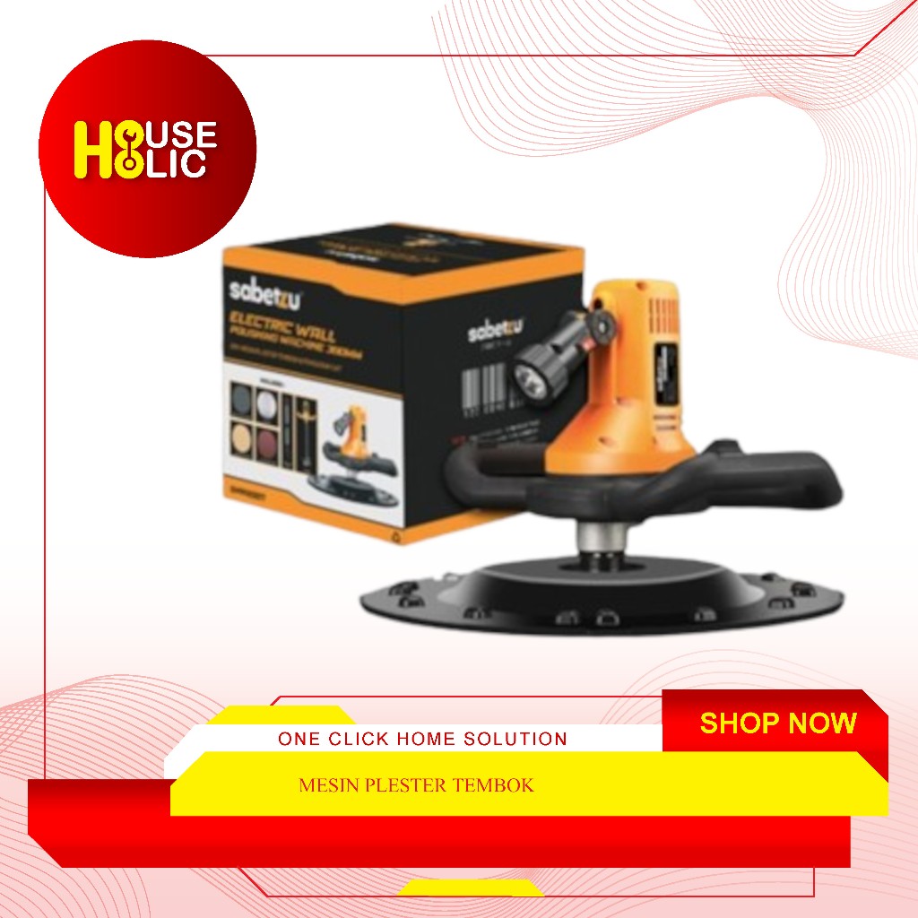 Mesin Acian Plester Tembok / Perata Poles Lantai Dinding + Pengaduk Semen Cat