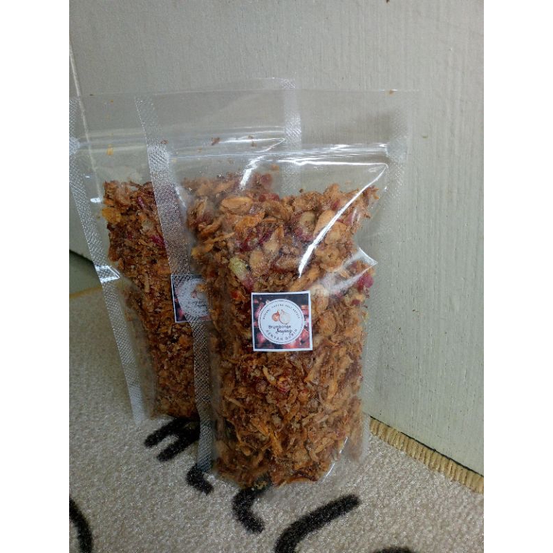 

BRAMBANGE Inyong Bawang Merah Goreng Asli Brebes Grade A Isi 2 pouch x 100gr