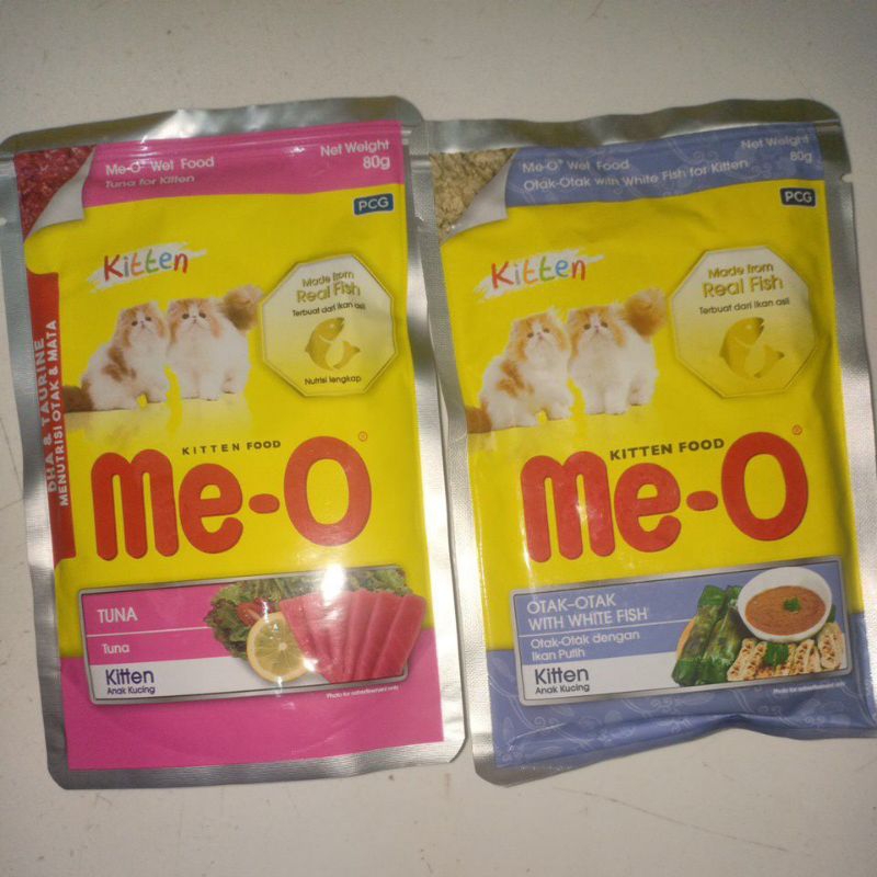 MEO POUCH TUNA KITTEN & MEO POUCH OTAK OTAK WITH WHITE FISH