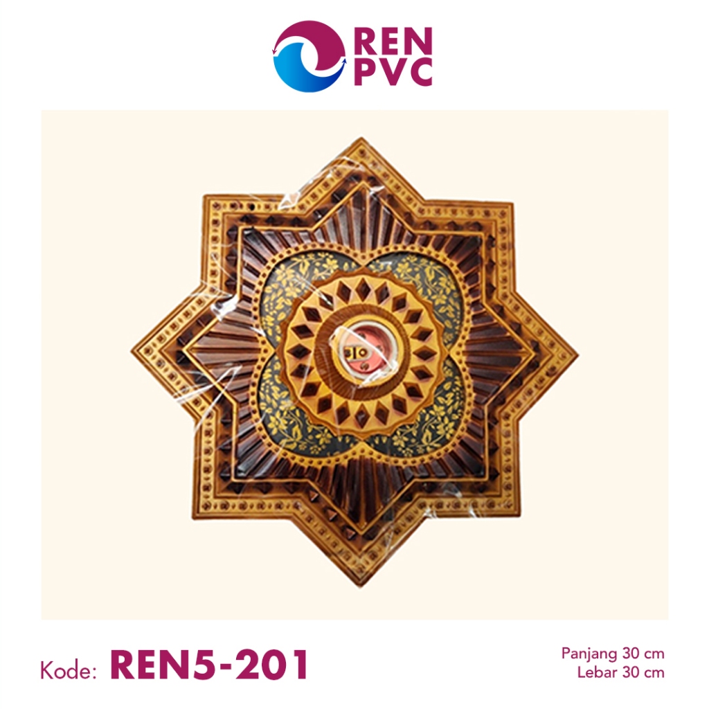 REN PVC - ORNAMEN LAMPU 30x30