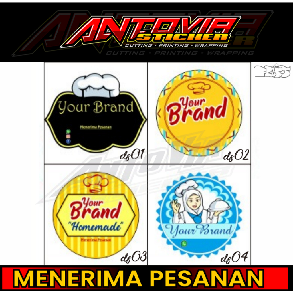 

Stiker label + Desain Label Makanan + BIsa Request Sesuai Deangan Nama Produknya masing-masing
