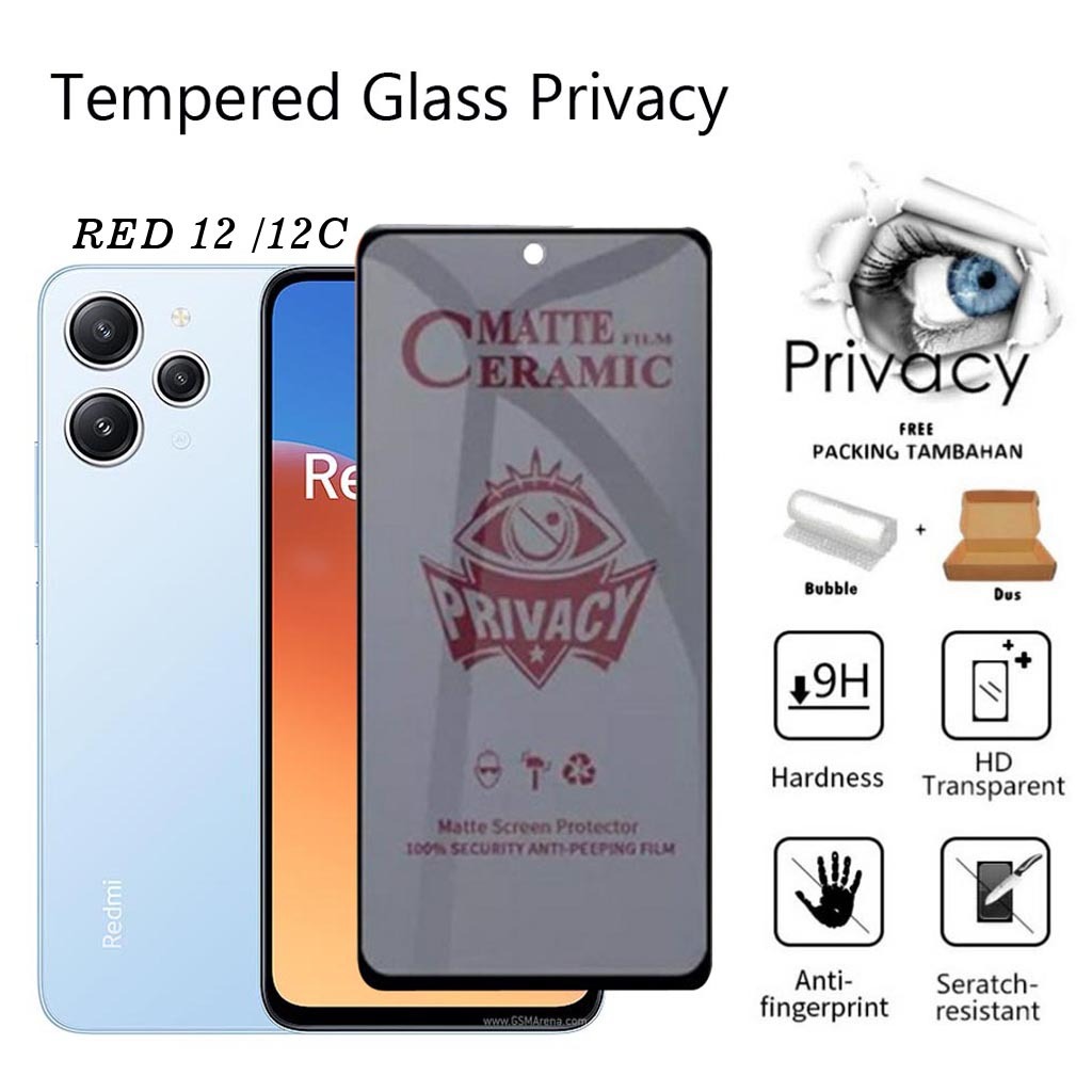 Tempered Glass Spy Redmi 12 -Anti Gores Redmi 12