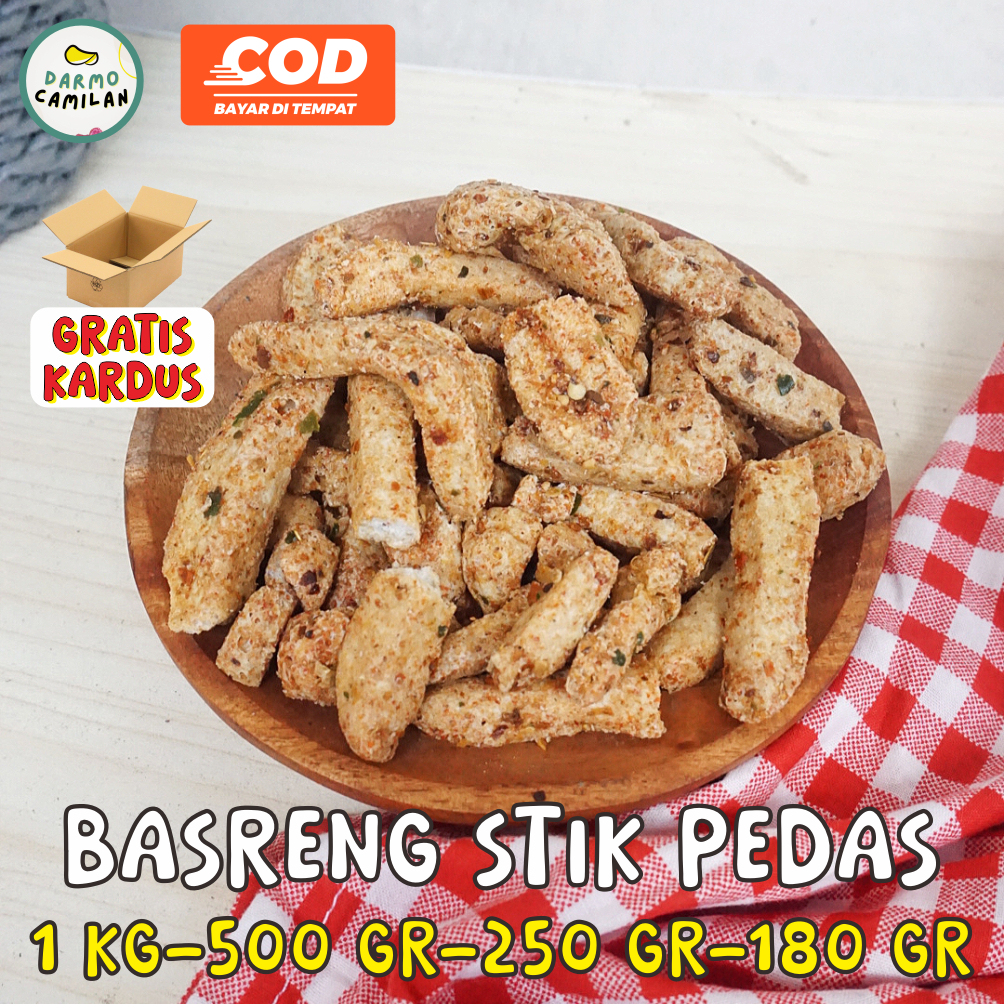 

Basreng Ikan Pedas 1kg 500gr 250gr Bastik - DARMO CAMILAN