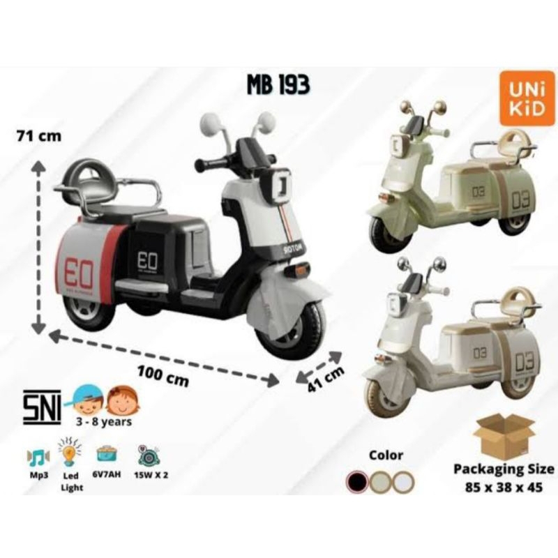 Unikid - Motor Aki Anak MB 193