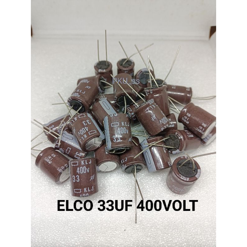 ELCO 33UF 400VOLT / ELKO 33UF 450V / CAPASITOR KAPASITOR 450V 33UF