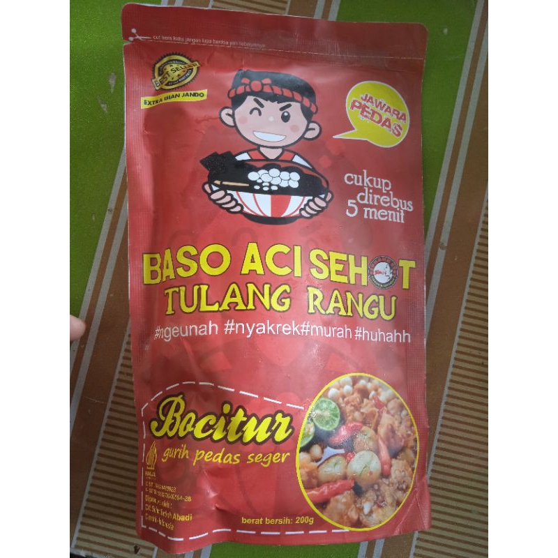 

NB- Baso Aci Sehot Tulang Rangu (bocitur)/boci jawara pedas
