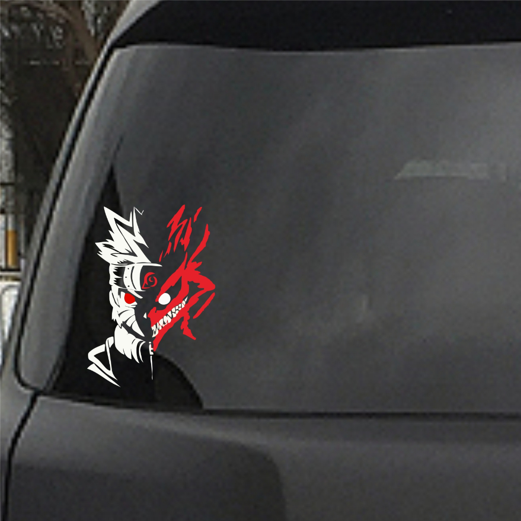 

BLIGHOO STIKER NARUTO KURAMA MODE 25 CM CUTTING STICKER MOBIL ANIME KEREN UNIK