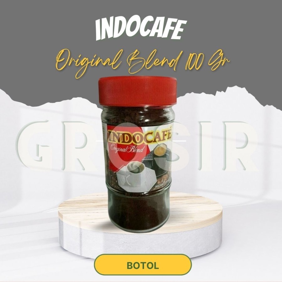 

Minuman Kopi / Kopi Instan / Indocafe Original Blend 100 Gr Botol / Halal