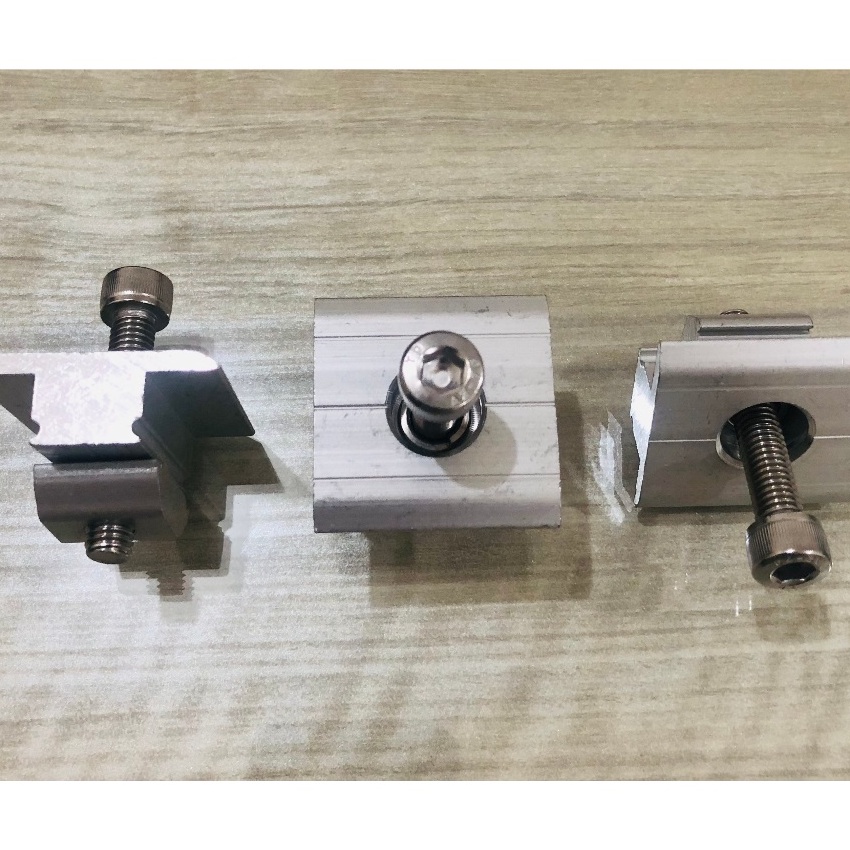 KF7 Mid Clamp Mounting PV Solar Panel Surya Mid Klem Inter Clamp 3mm 35mm