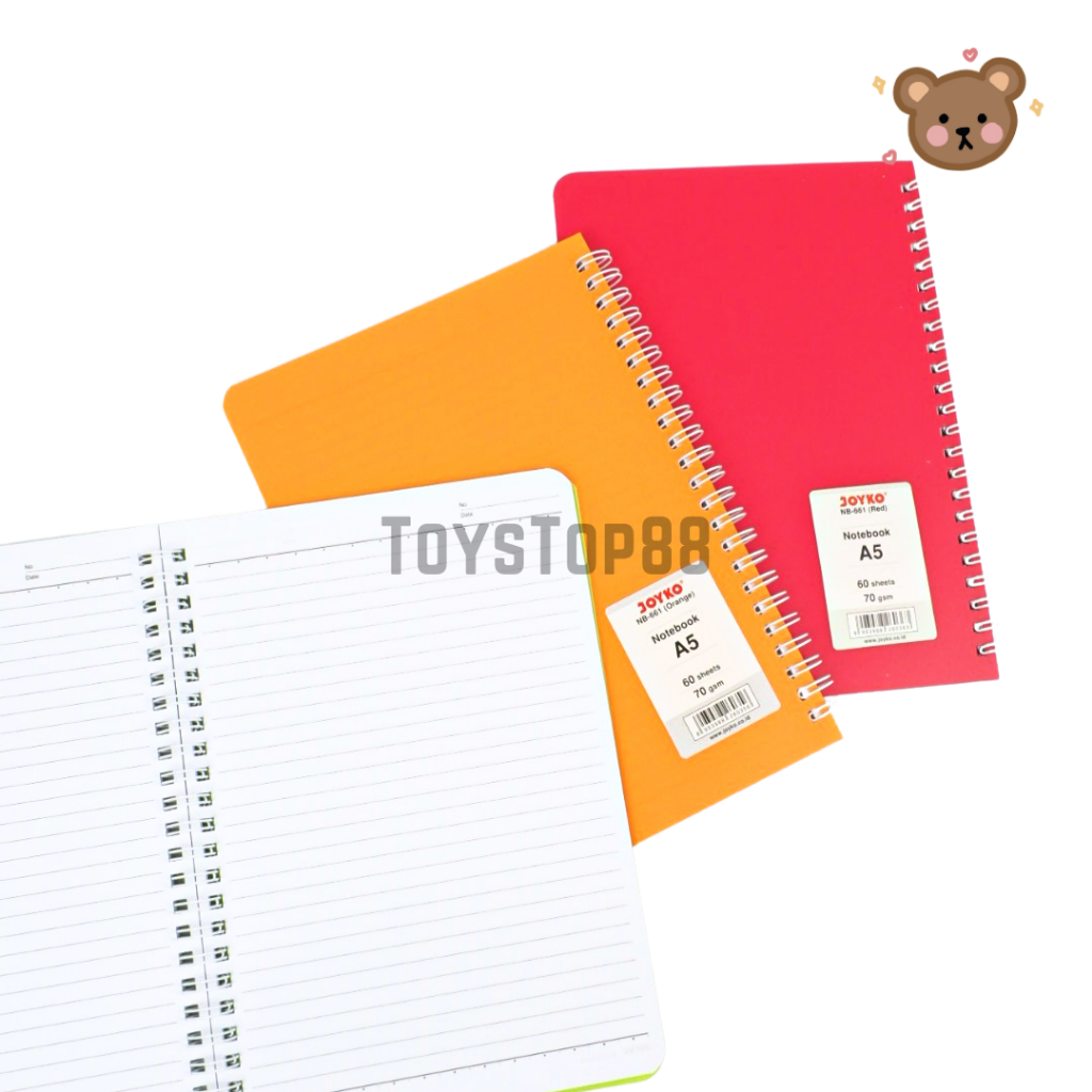 

Notebook A5 Joyko NB-661 - Buku Tulis Catatan Spiral Ring - Agenda Ruled 70 gsm [60 LEMBAR]