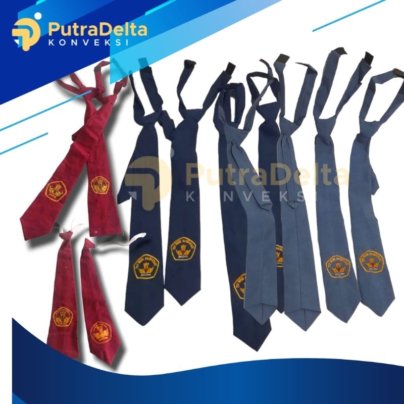 DASI SEKOLAH DASI SD SMP SMA MTS SMK KARET DAN KRETEK | DASI ANAK SEKOLAH PEREKAT