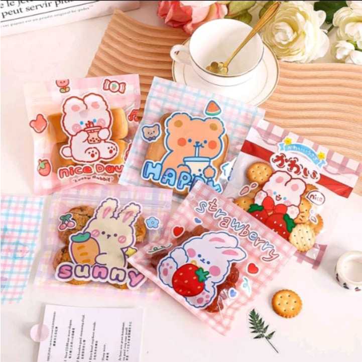 PLASTIK ZIPPER PLASTIK KEMASAN MOTIF KARTUN KEMASAN SERBAGUNA BISA UNTUK AKSESORIS,SOUVENIR,COOKIES