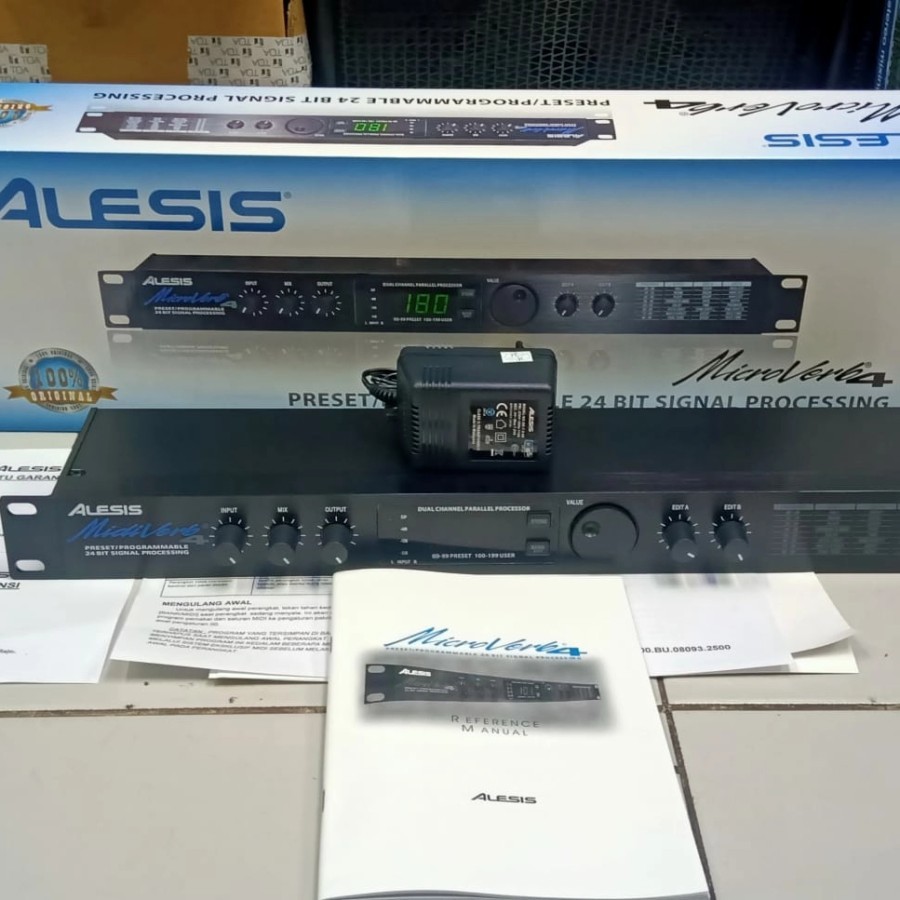 Effect Vocal Alesis Microverb 4 Original China Garansi Kardus Biru