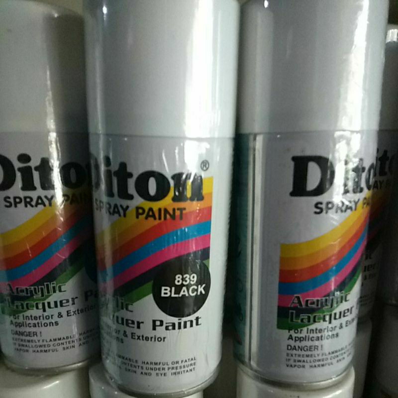 Spray Paint Pilok Hitam Diton 150cc