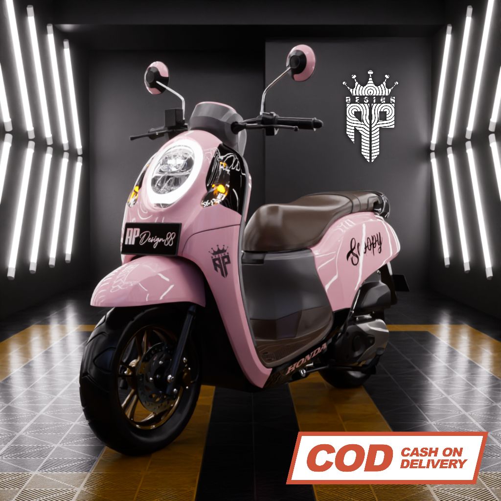 decal  scoopy sticker scoopy full body karbu FI donat full dasbor bisa chat Bts dekal stiker vario g