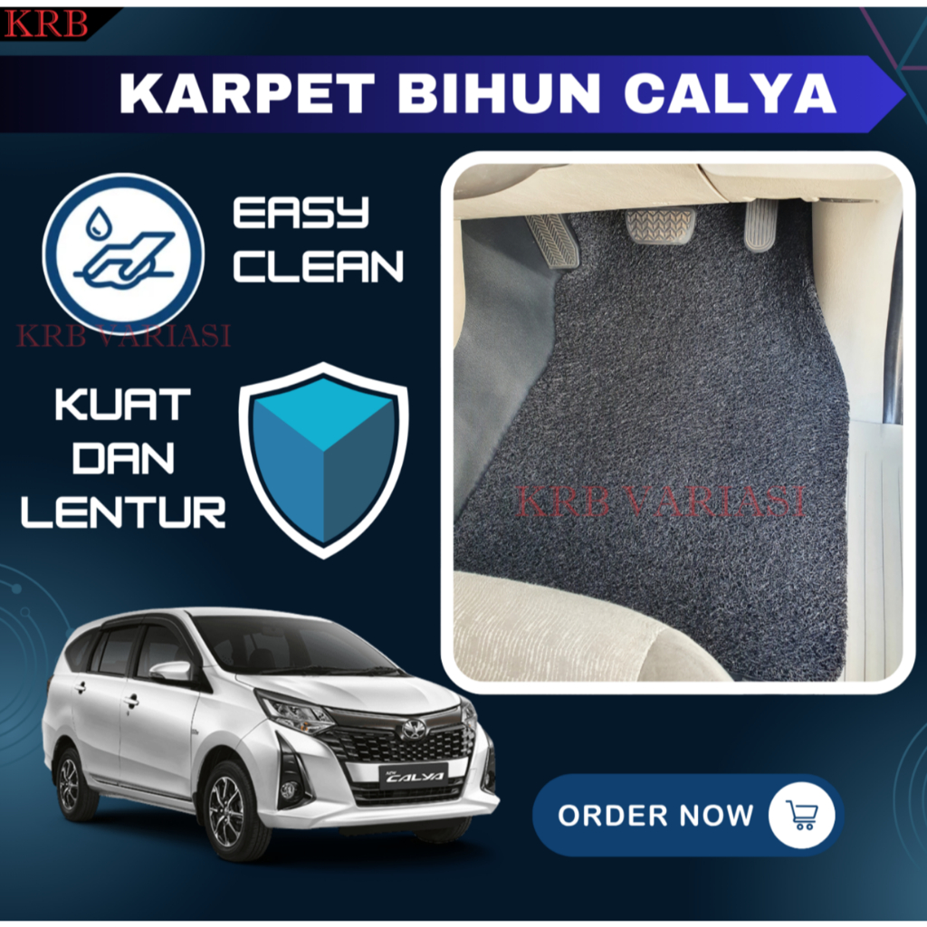 Karpet Lantai Mie Bihun  Toyota Calya Karpet Bihun Calya Fullset Karpet Set Calya Mie Bihun