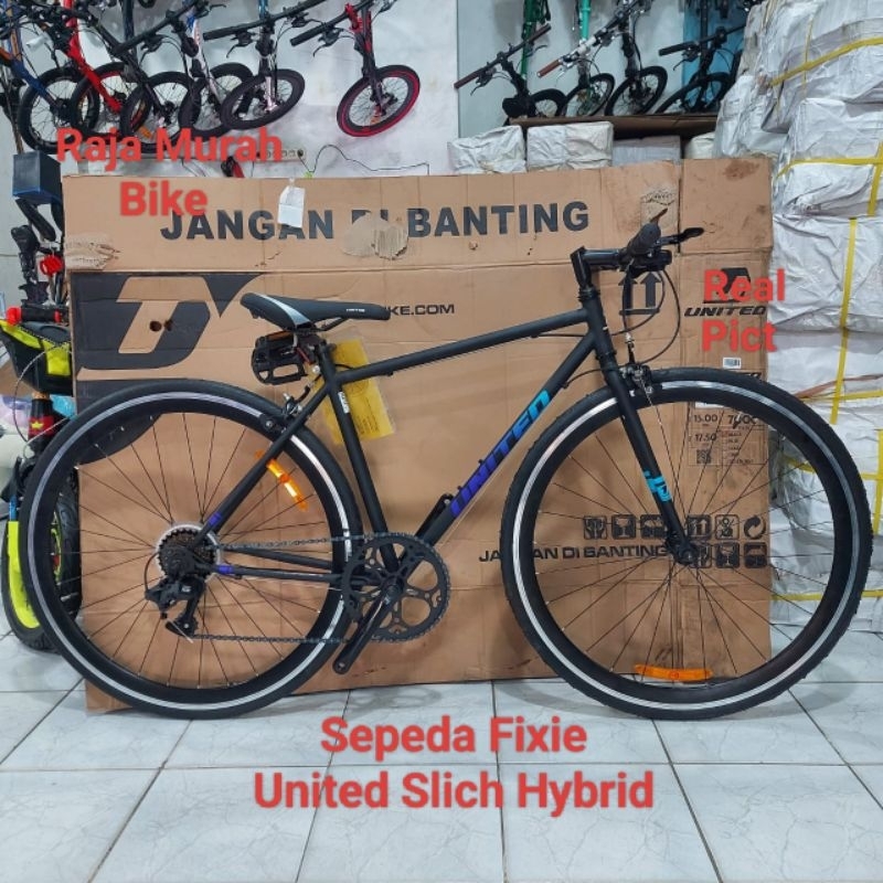 Sepeda Hybrid United Slick 700C Sepeda Fixie United Slick Sepeda United Hybrid United Fixie