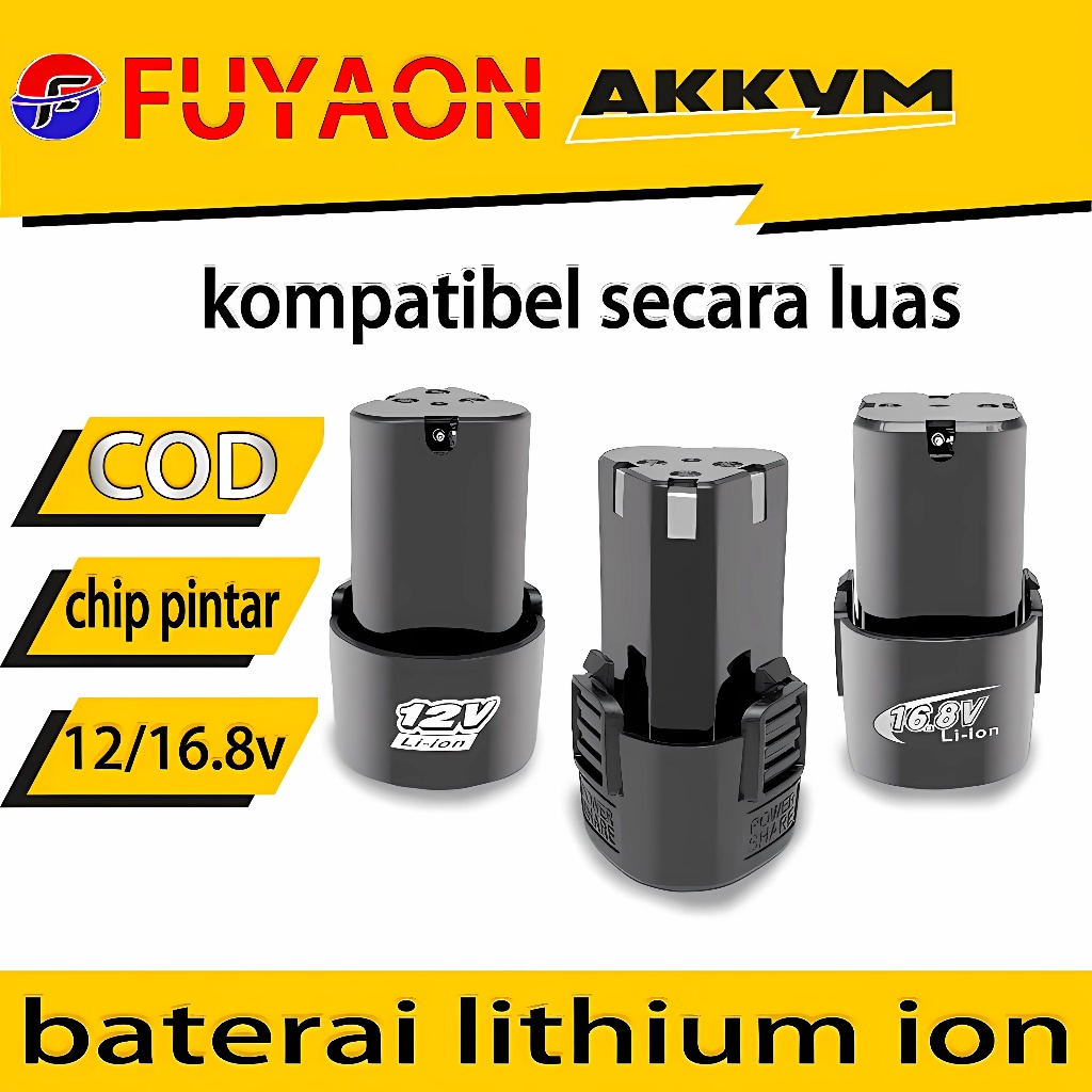 COD✅12V/16.8V Batterai Li-ion Aksesori Baterai untuk Penggiling Sudut Baterai Lithium yang Dapat Dii