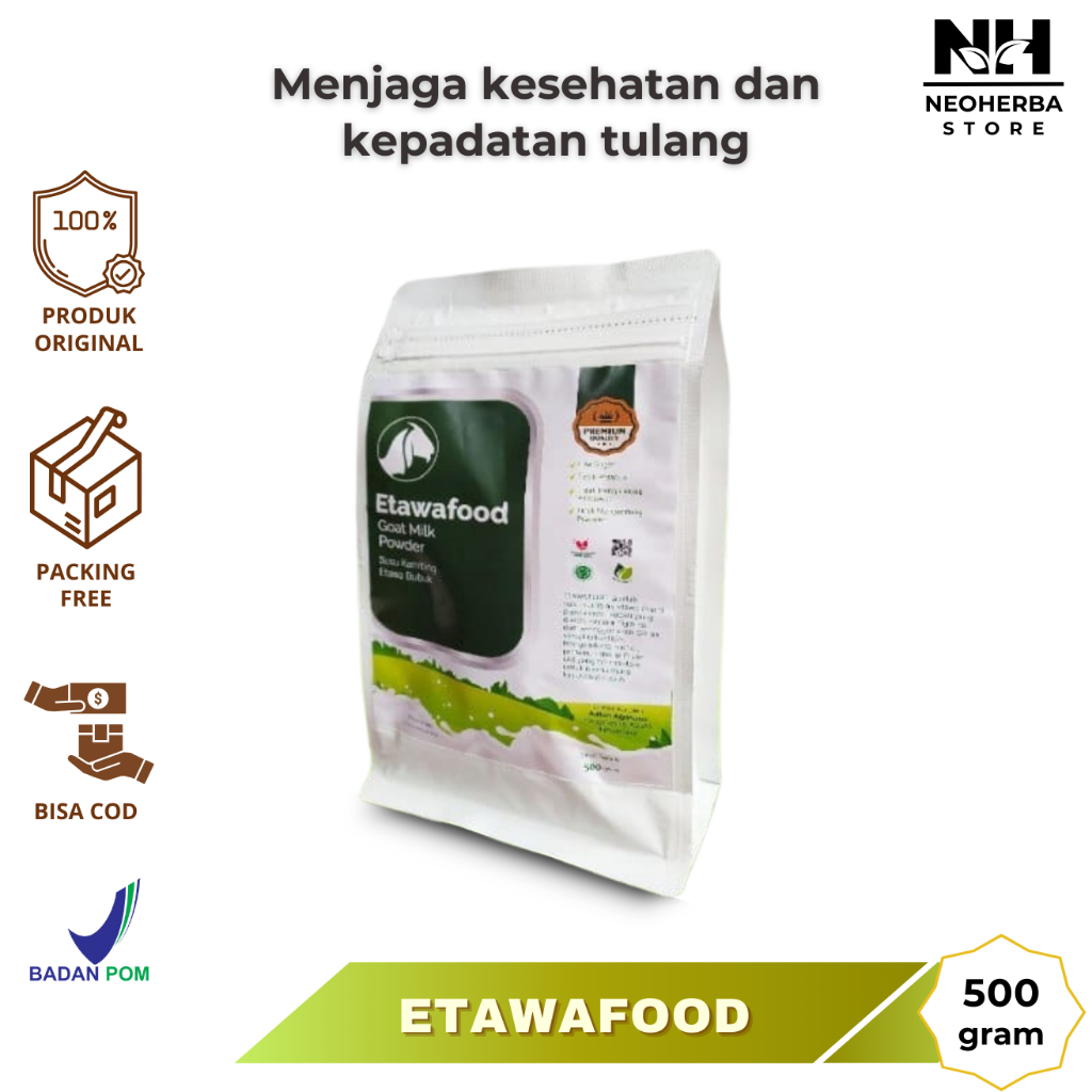 

Susu Kambing Etawafood Bubuk Isi 500 mg Susu Sehat Keluarga Murah Original