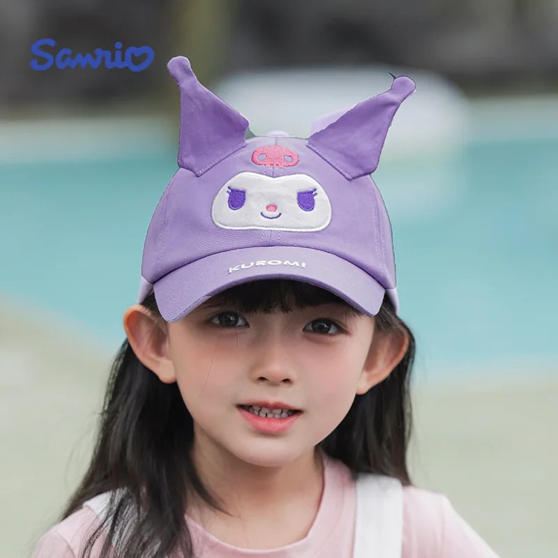 Topi Baseball Cap Sanrio Anak Perempuan | Topi Sport Baseball Topi Lucu HelloKitty Kuromi Melody Cin