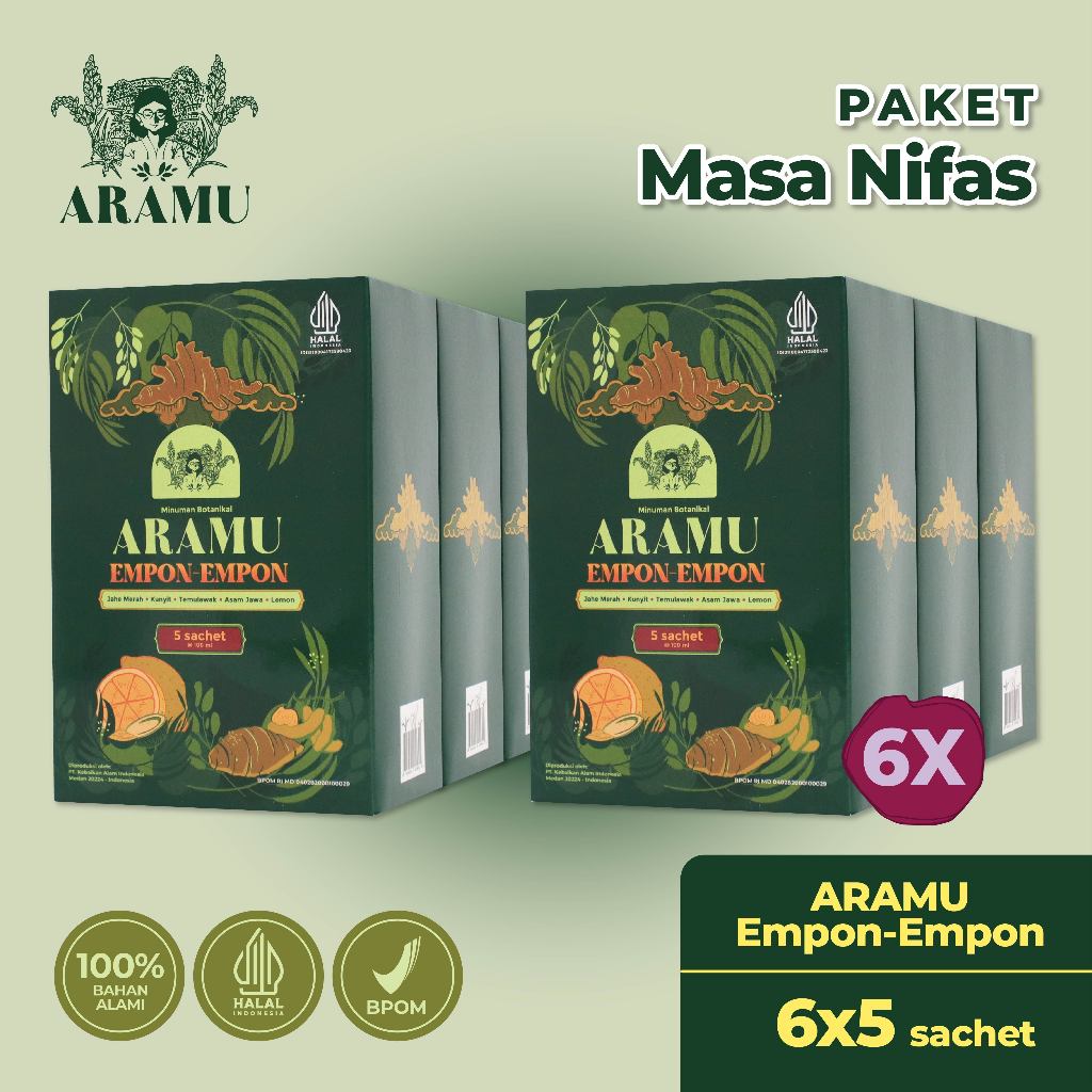 

Aramu Empon Empon Jamu Herbal Paket Masa Nifas